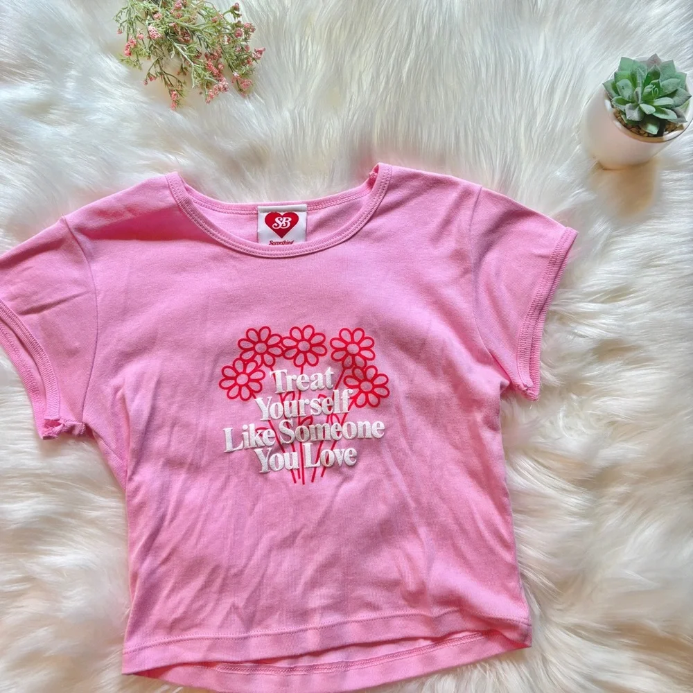 SB Something Bigger Trest Yourself Baby Tee - Picture 3 of 7